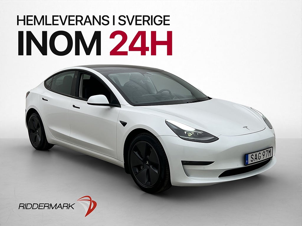 Tesla Model 3 Long Range AWD Pano AP Svensksåld MOMS