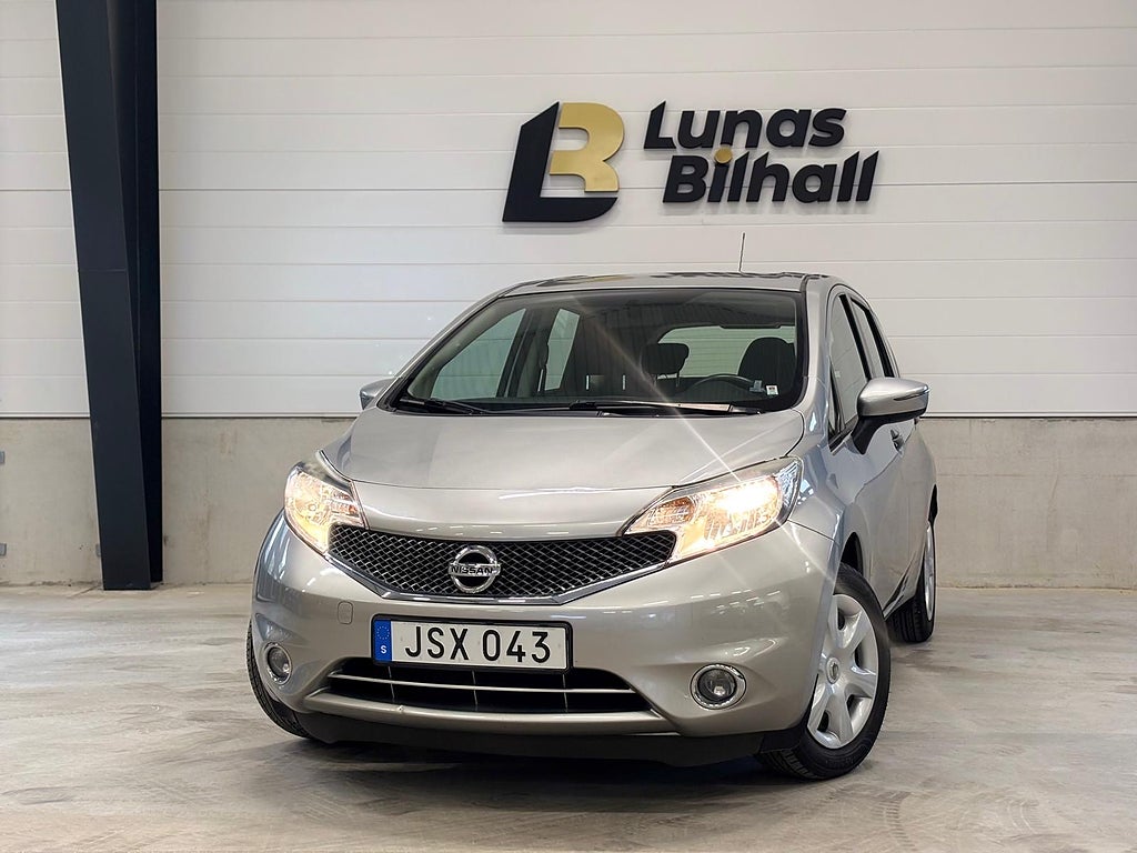 Nissan Note 1.2 Euro 5/Ny Besiktad/ Ny Servad/ 1 Brukare/Låga mil