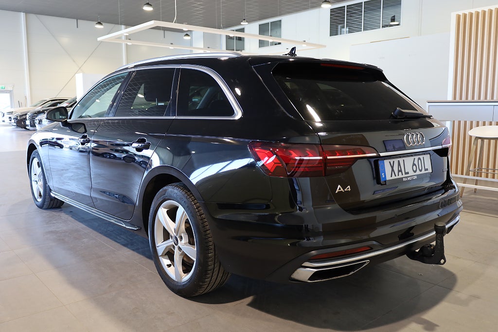 Audi A4 Avant 40 TDI 204hk Quattro | Drag | D-värm | Navi |