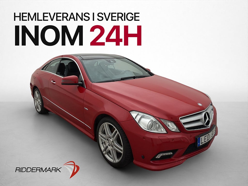 Mercedes-Benz E350 Coupé 292hk AMG Drag Pano Kamera Navi