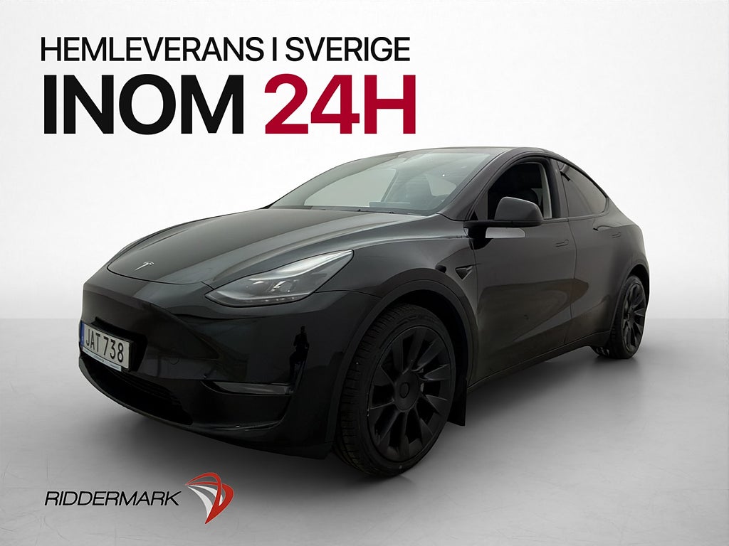 Tesla Model Y Long Range AWD FSD Dragkrok Värmepump Pano