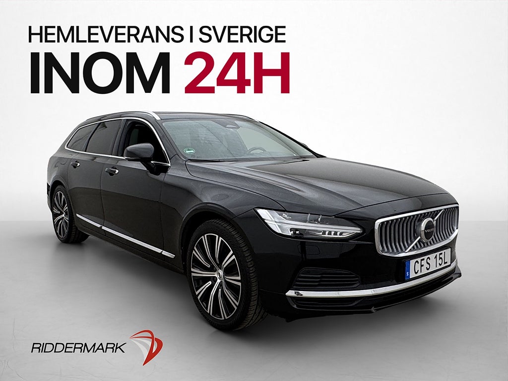 Volvo V90 T6 AWD 350hk Inscription Pano B&W Dragkrok MOMS