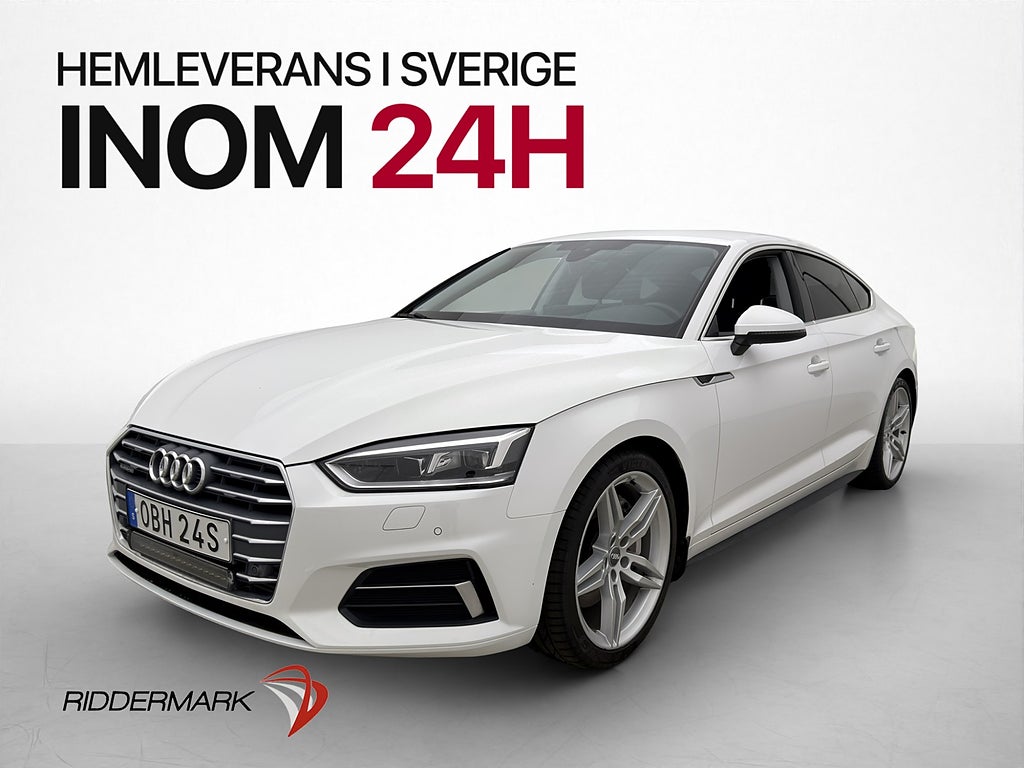 Audi A5 Sportback 45 TFSI Quattro MHEV Kamera P-Värmare Drag