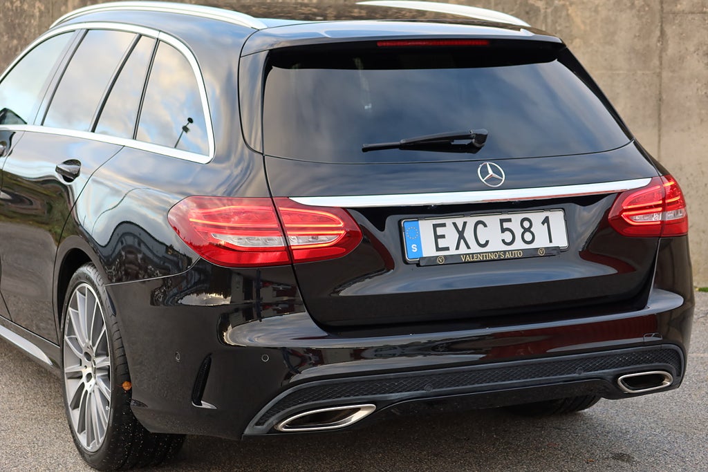 Mercedes-Benz C 200 AMG 184hk Burmester Drag GPS Låga Mil