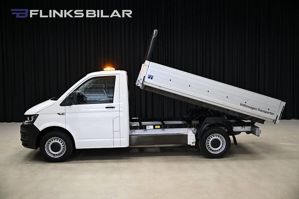Volkswagen Transporter TDI 102HK Flak|Tippflak|Drag|Värmare|EnÄgare|Leasbar