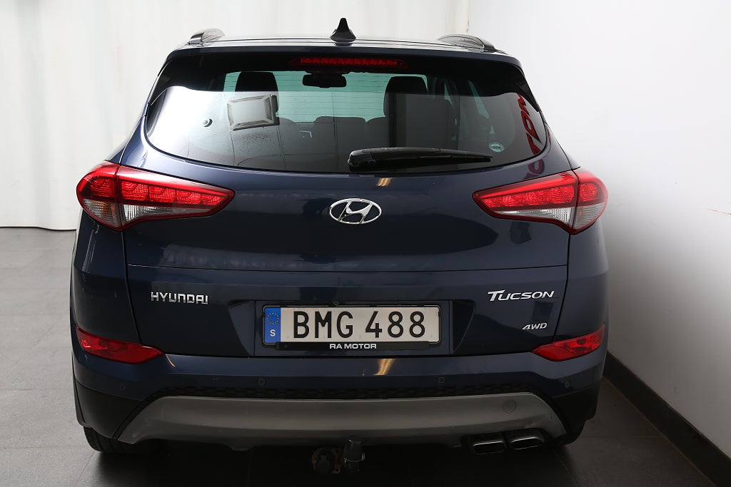 Hyundai Tucson 1,6 T-GDI 177hk Premium AWD Aut Pano Skinn Motorv Drag 2017