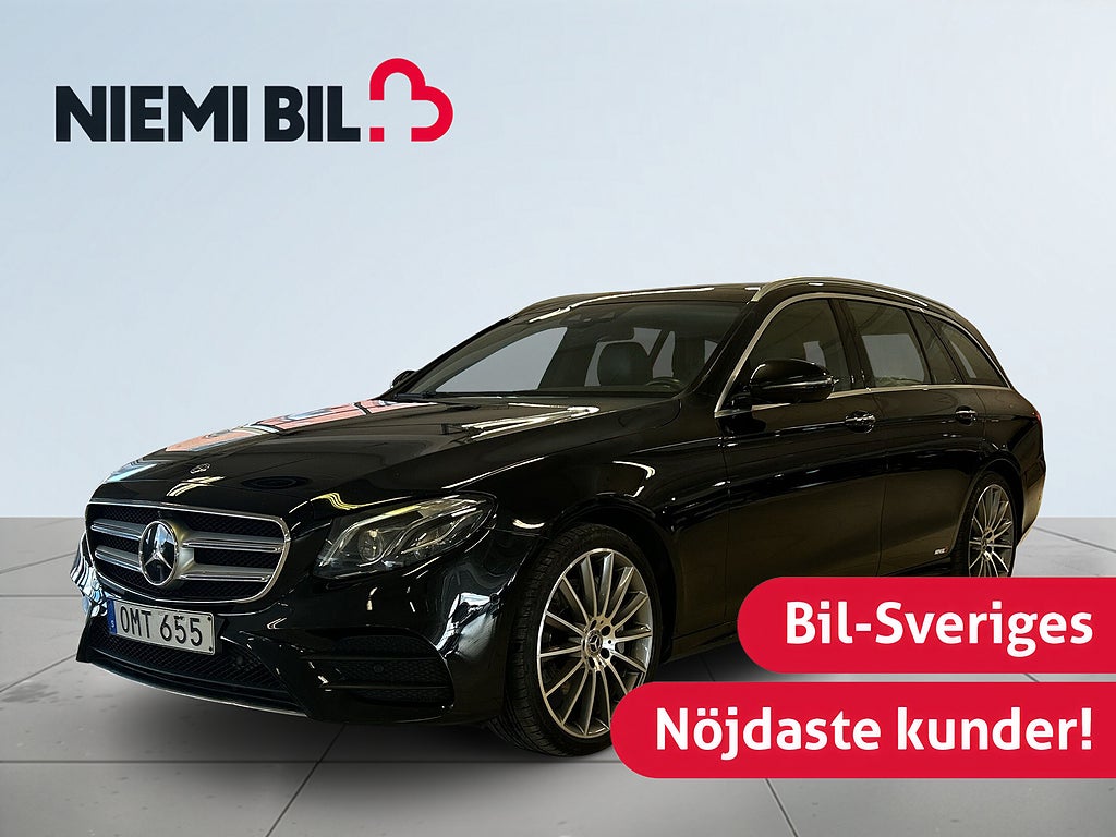 Mercedes-Benz E 400 T 4M AMG Line Drag Bvärmare 360° Burmester Pano S&V