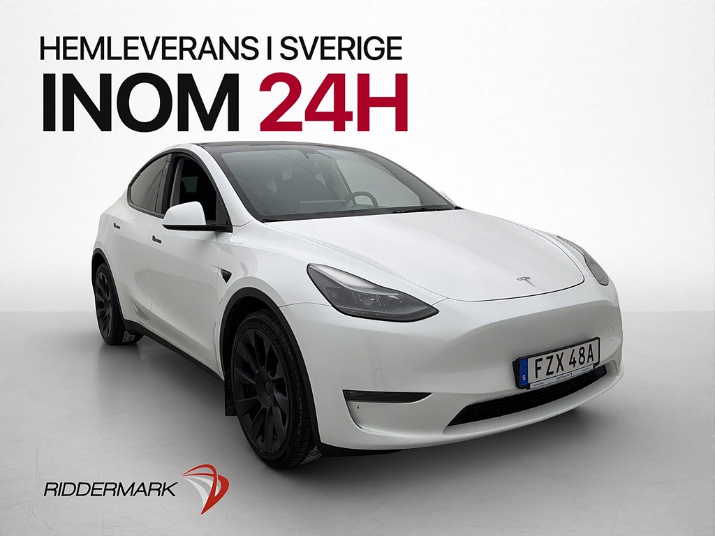 Tesla Model Y Long Range AWD Dragkrok Pano AP MOMS