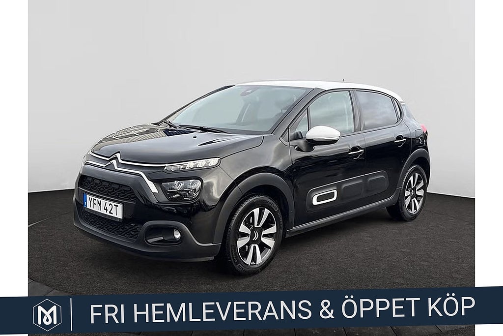 Citroën C3 1.2 PT 110hk Aut Apple Farthållare Backkamera