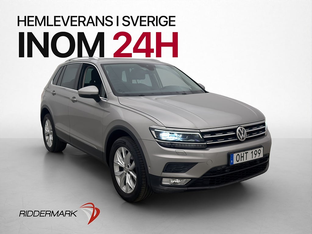 Volkswagen Tiguan 180hk 4M Skinn Pano Värmare Cockpit Drag