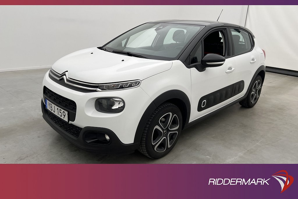 Citroën C3 1.2 VTi 83hk Feel Sensorer CarPlay Farthållare