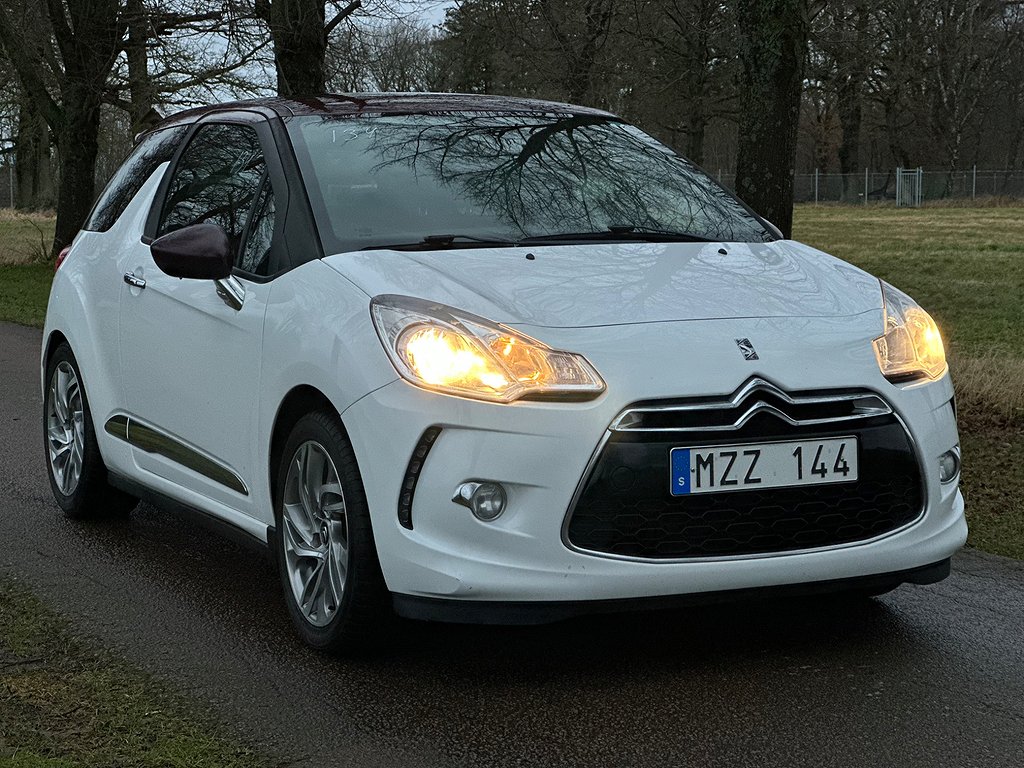 Citroën DS3 1.6 e-HDi 112hk Airdream, Svensksåld, M. fint sk