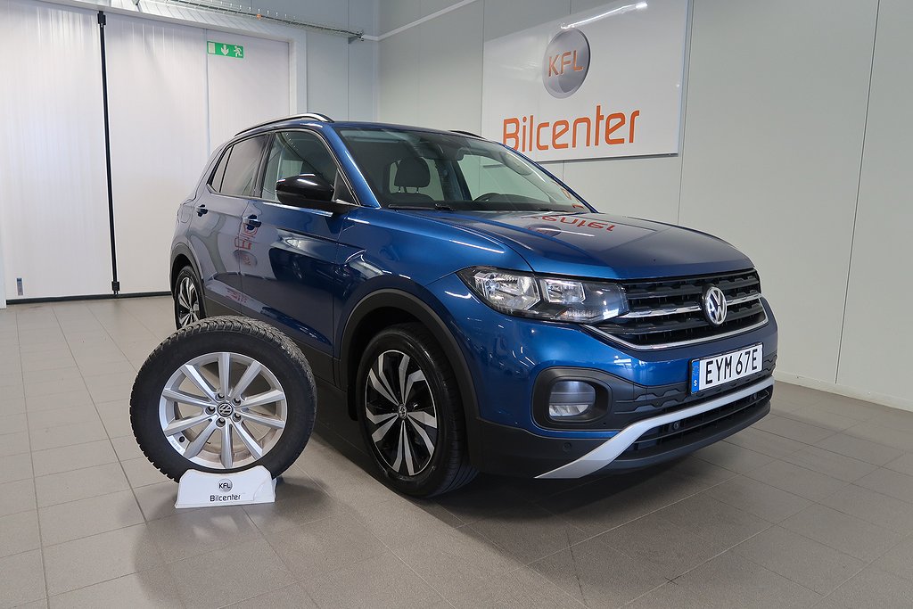 Volkswagen T-CROSS 1.0 TSI PDC-Motorvärmare-Dubbdäck Euro 6