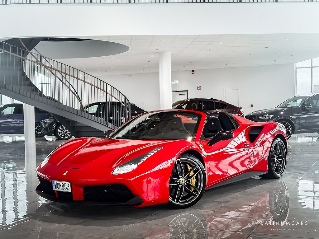 Ferrari 488 GTS SPIDER SV.SÅLD / SKALSTOL / LED / KOLFIBER 