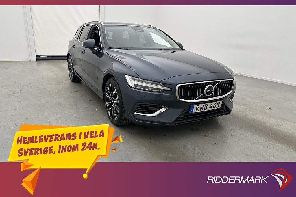Volvo V60 Recharge T6 AWD 350hk MOMS Värmare Drag Kamera GPS