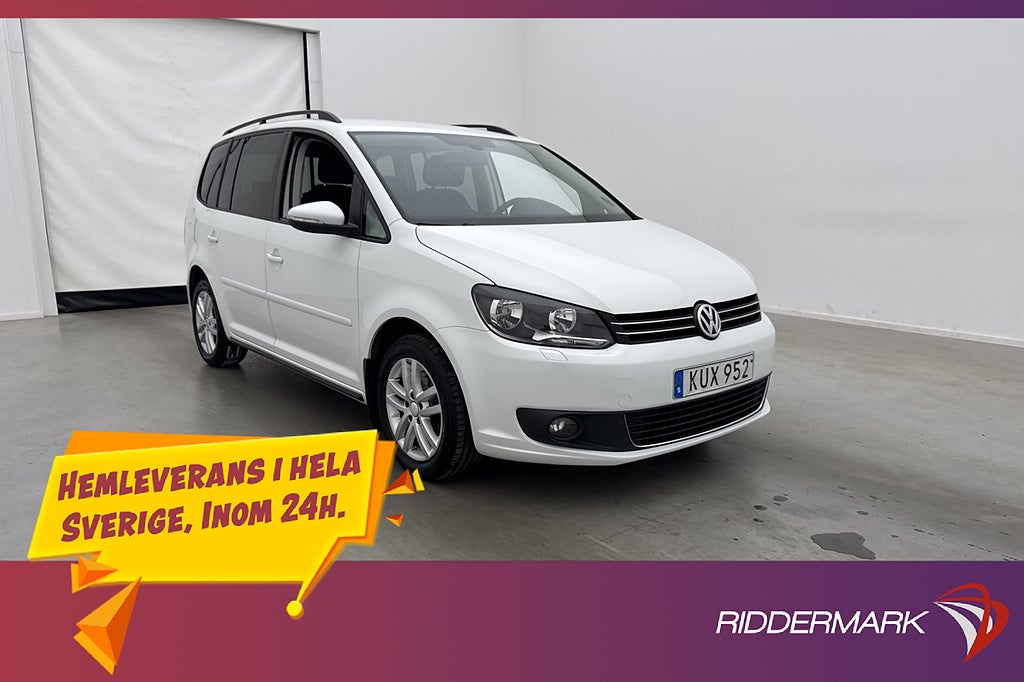 Volkswagen Touran 1.4 TSI 140hk 7-Sits Dragkrok Kamera