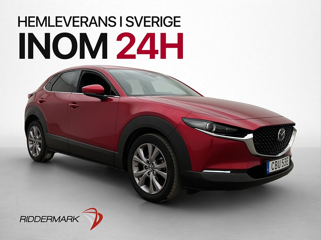 Mazda CX-30 Hybrid 122hk Cosmo BOSE HUD 360° Skinn Elstol