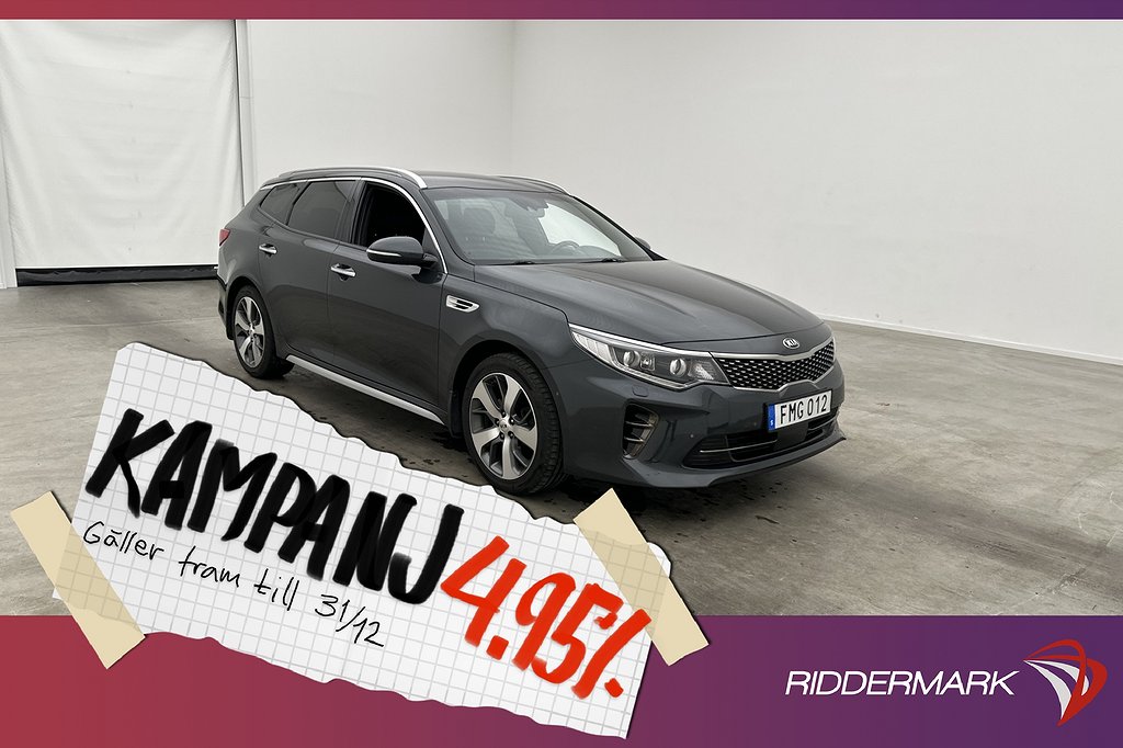 Kia Optima SW 1.7 141hk GT-Line H/K Skinn Kamera 4,95% Ränta