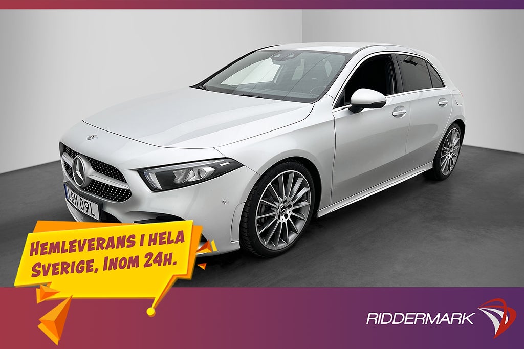 Mercedes-Benz A200 d AMG Kamera Navi CarPlay LED 150hk