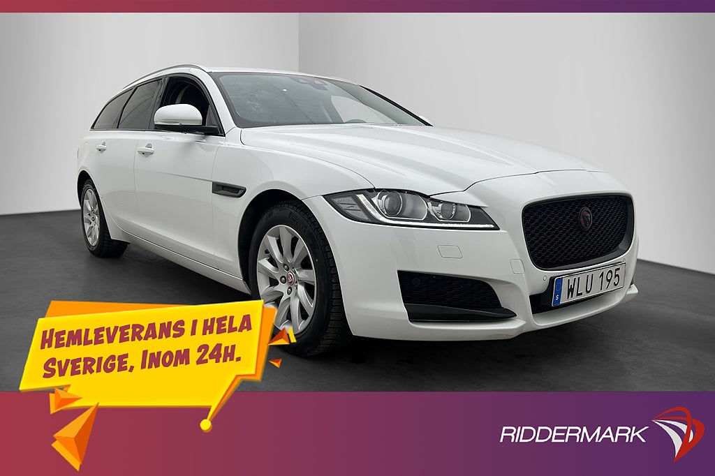 Jaguar XF 20d AWD 180hk Läder Kamera CarPlay P-Sensorer