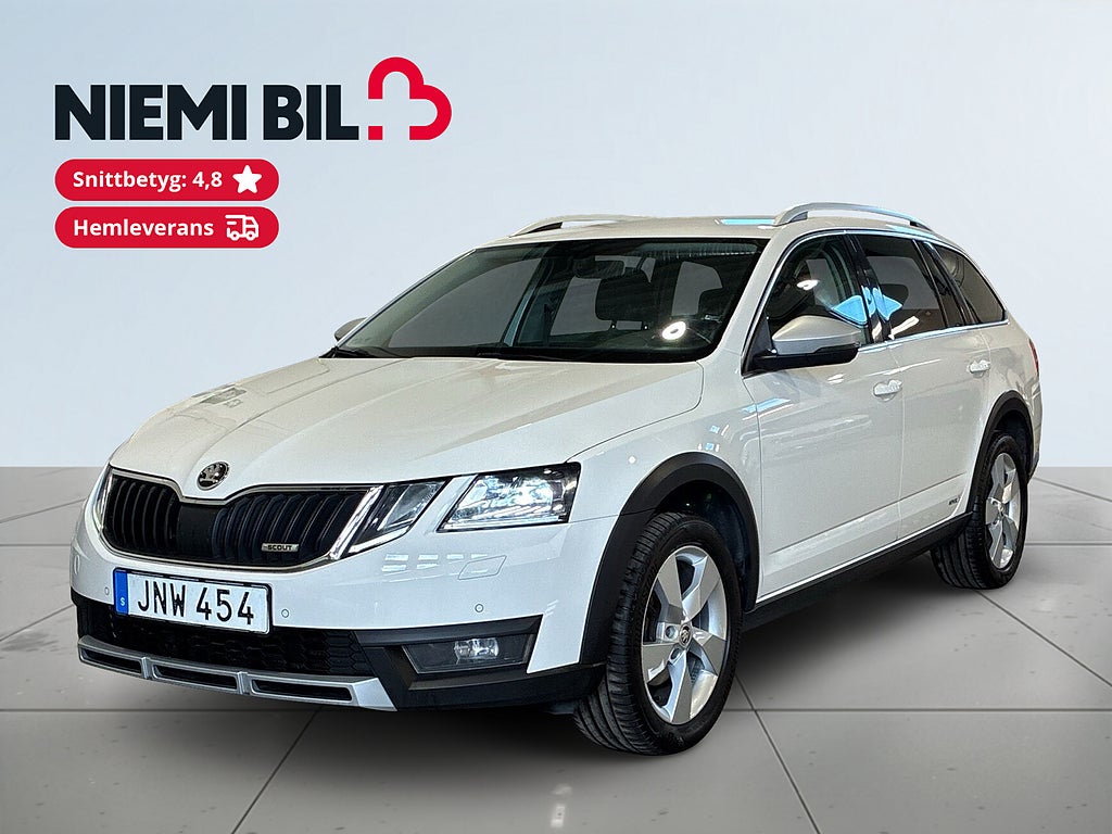 Skoda Octavia Scout 2.0 TDI SCR 4x4 Premium Drag Värmare Kamera Psens S&V