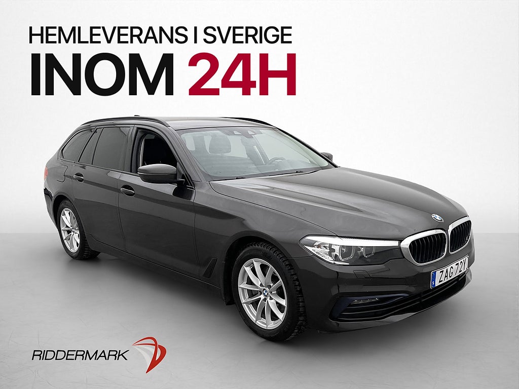 BMW 520 d xDrive Touring Sport line Kamera Halvskinn Drag