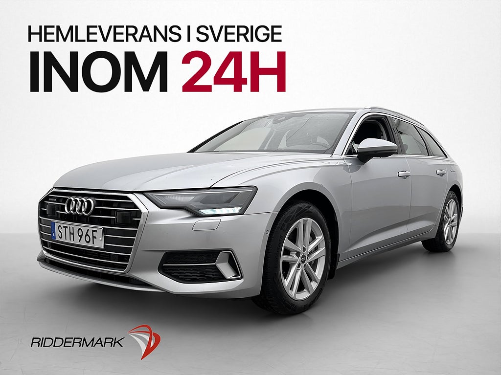 Audi A6 50 TFSI e Q 299hk Cockpit Kamera Drag CarPlay 4 Zons
