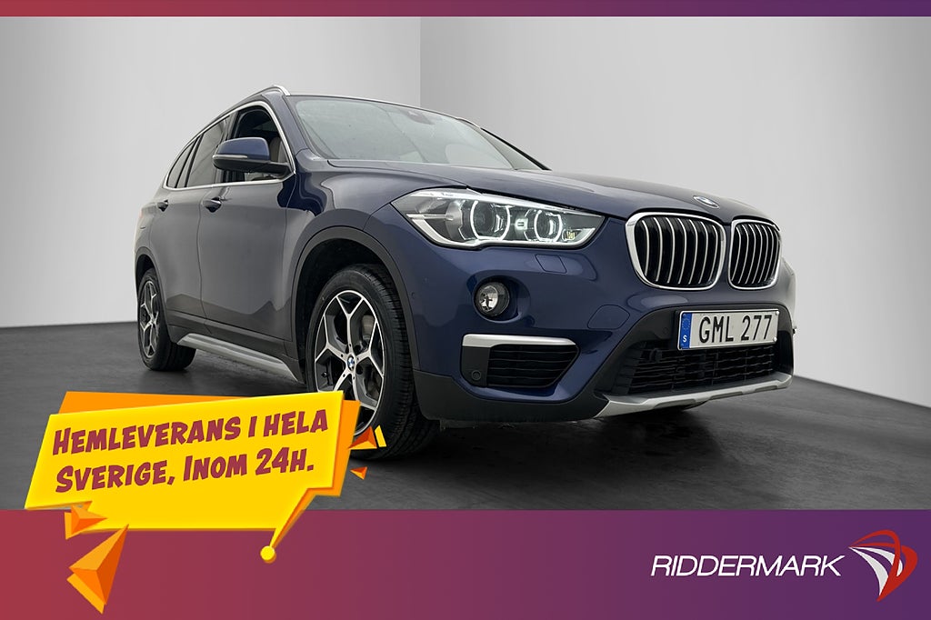 BMW X1 XDrive20d X-Line Pano Värmare Drag Kamera Navi