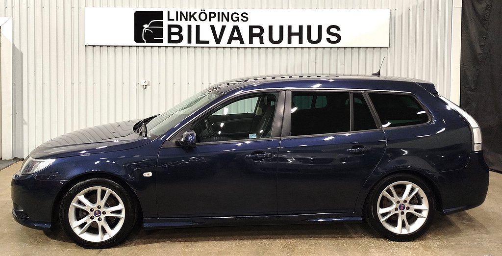 Saab 9-3 SportCombi 2.0 T BioPower, 200hk med 1 års garanti