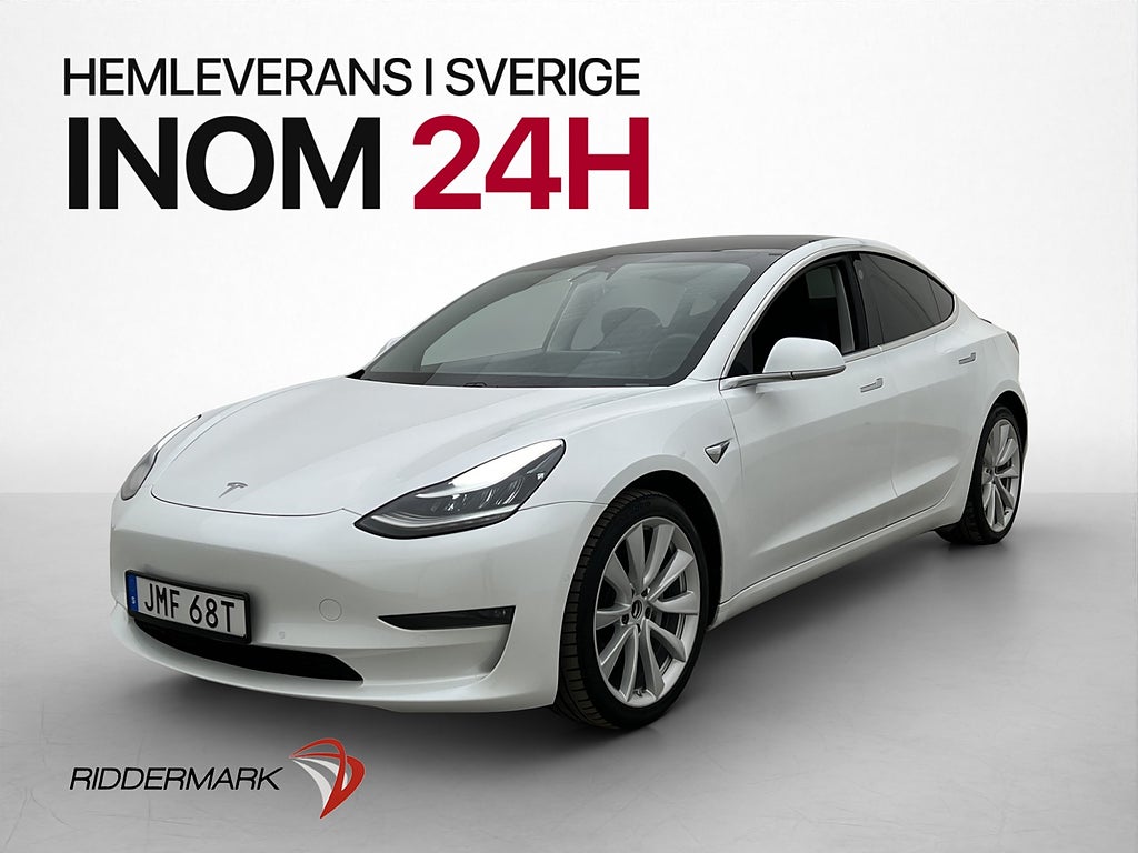 Tesla Model 3 Long Range AWD Autopilot Svensksåld