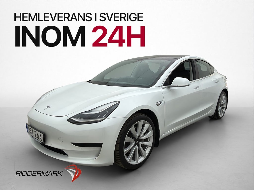 Tesla Model 3 Standard Range Plus Autopilot Svensksåld