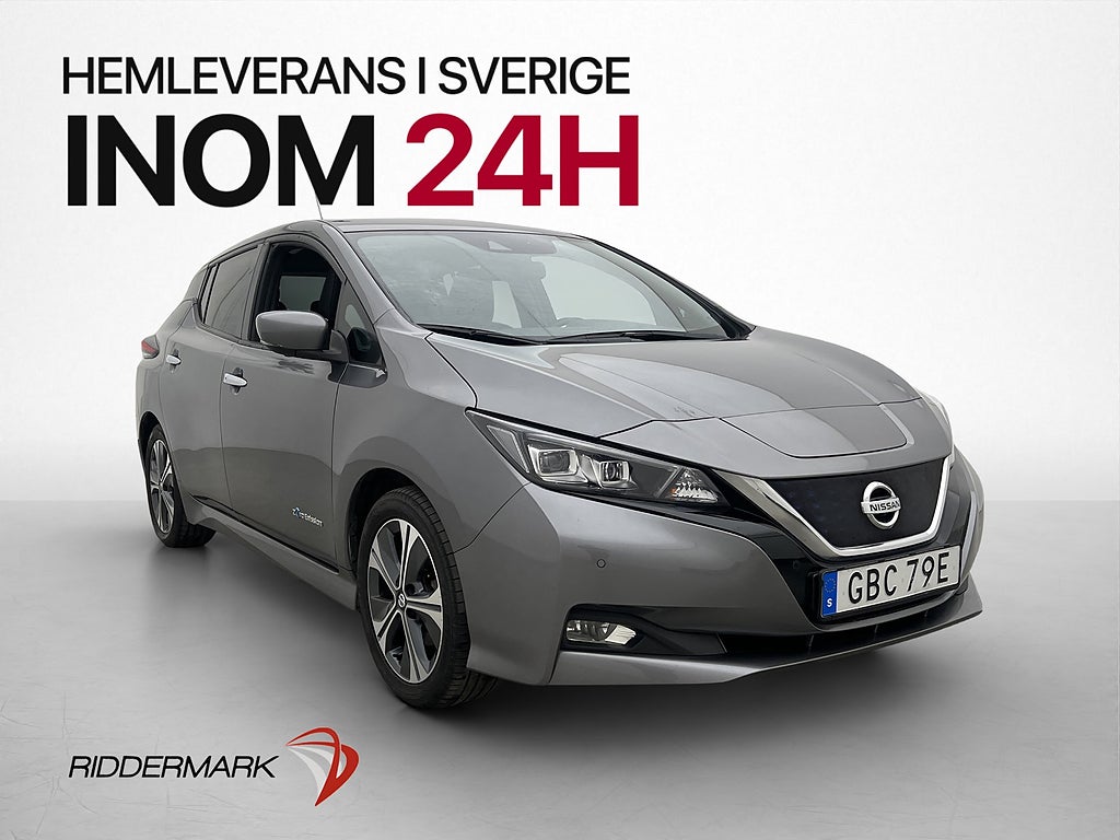 Nissan Leaf 150hk Tekna BOSE 360° Navi Halvskinn Rattvärme