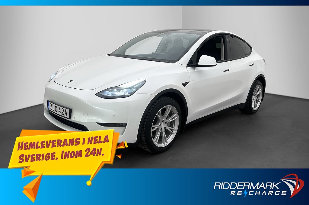Tesla Model Y Long Range AWD Autopilot Dragkrok Svensksåld