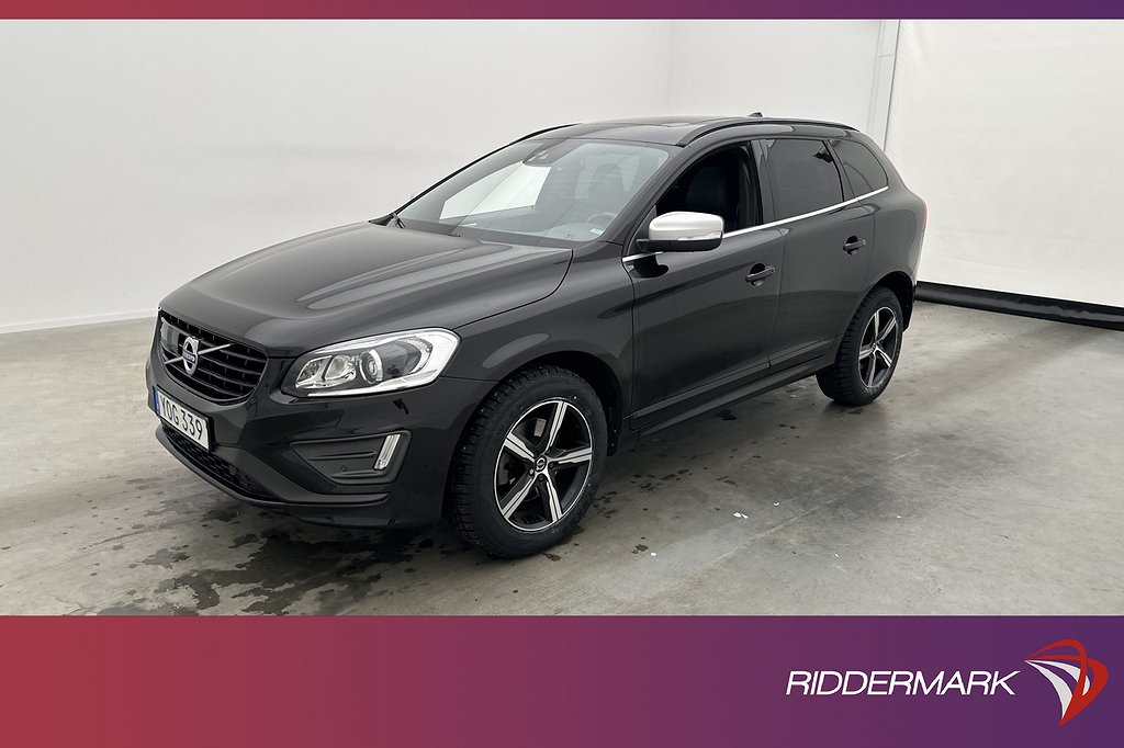 Volvo XC60 D4 AWD R-Design VOC Värm Pano Skinn Kamera Drag