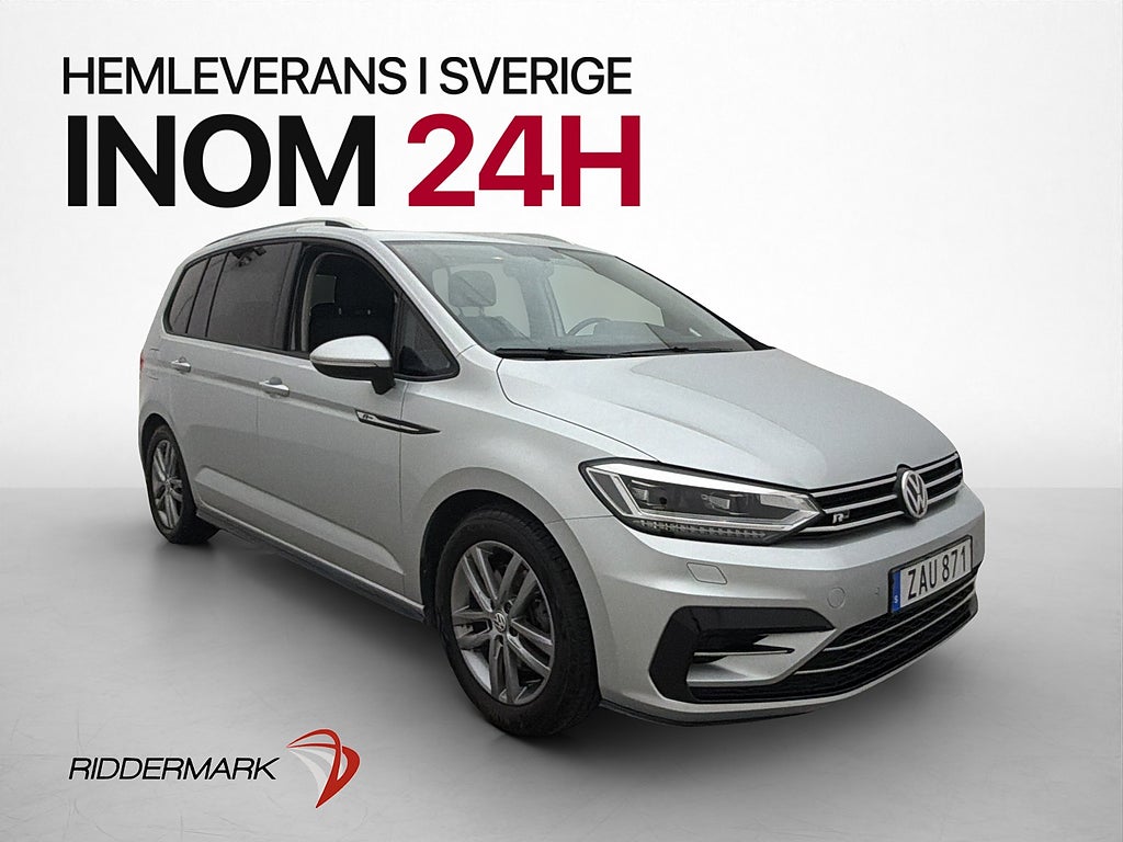Volkswagen Touran 150hk R-Line 7-Sits Kamera Värmare Drag