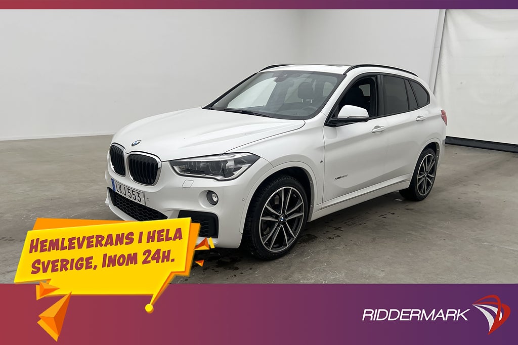 BMW X1 xDrive20d 190k M Sport Panorama HiFi Navi Skinn Drag