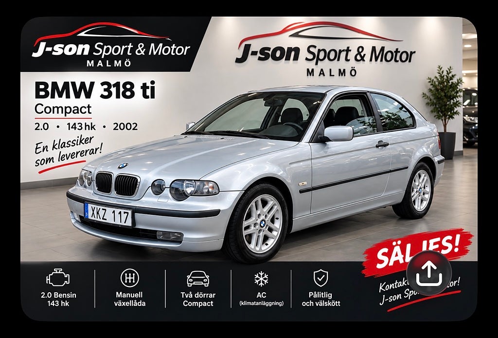 BMW 316 ti Compact Euro 3 Coupé 
