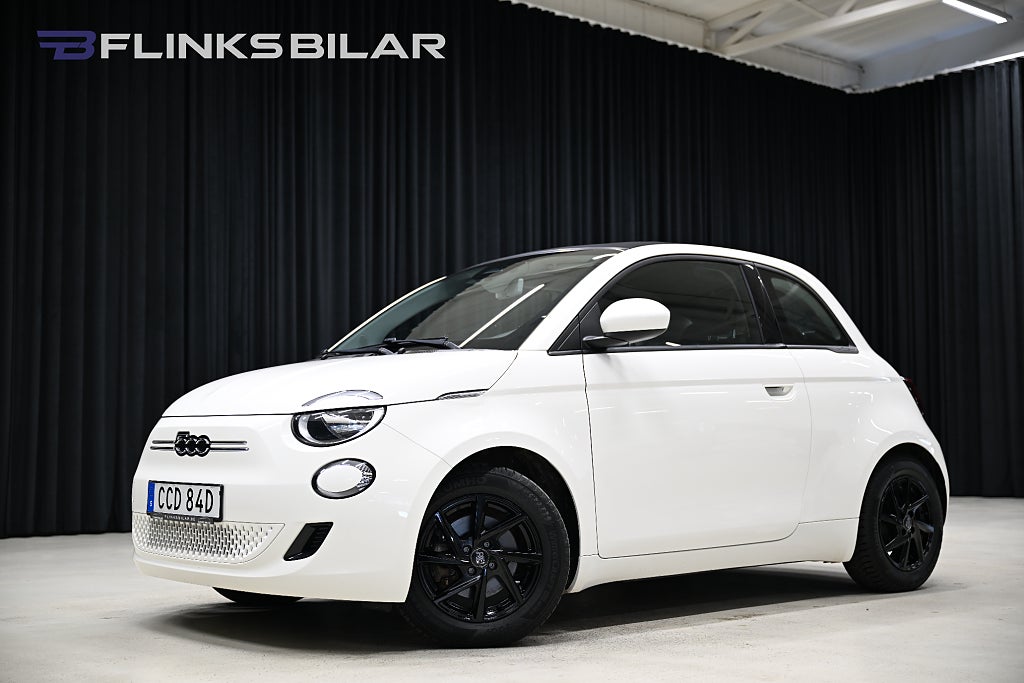 Fiat 500 Ce 42 kWh 118HK Cab|Navi|AppleCarplay|