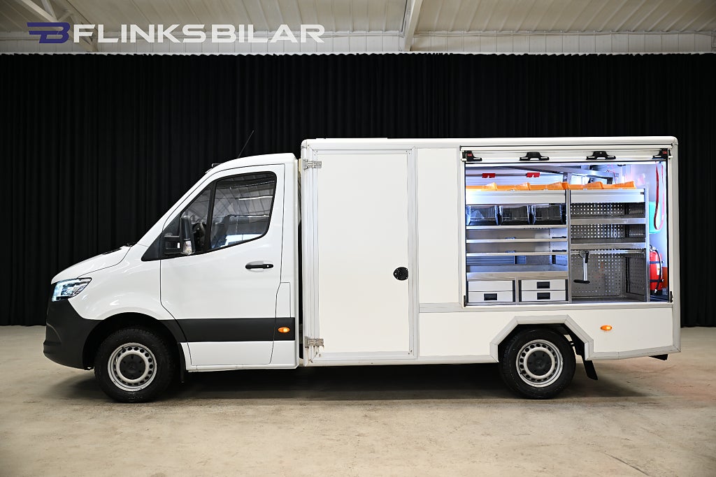Mercedes-Benz Sprinter 316 Servicebil|Aluca-Inredning|Uppvärmt-skåp|Solceller