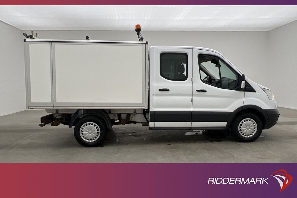 Ford Transit 350 CrewVan AWD Värm Drag Diff Påbyggnad Moms