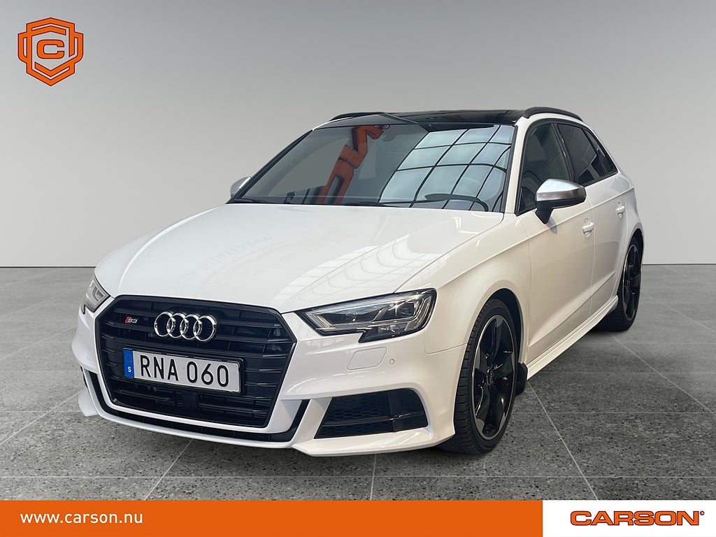 Audi S3 *Inkommande* Sportback 2.0 TFSI 310HK 19" Q Aut Glastaklucka 
