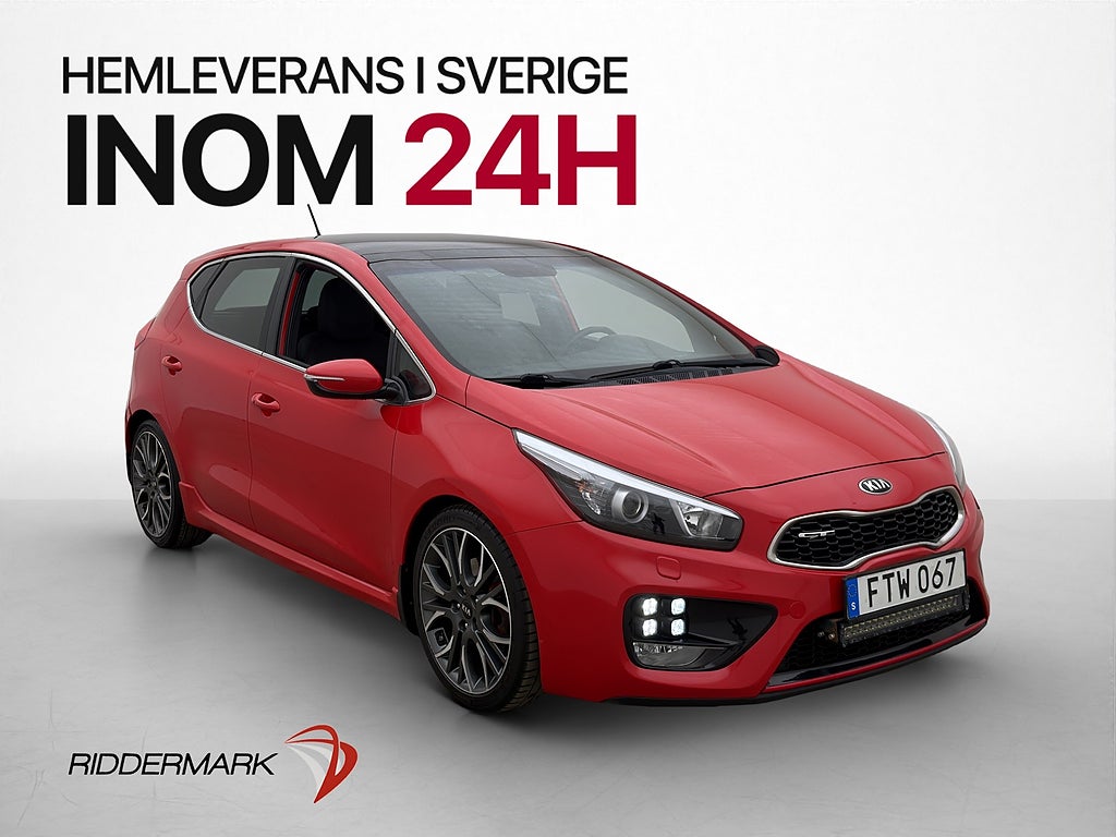 Kia Ceed GT 1.6 GDI Pano B-Kamera Skinn/Alcantara 1 Brukare