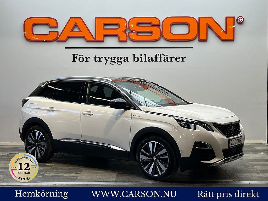 Peugeot 3008 GT+ HYBRID 4WD 300hk Navi Carplay Backkamera