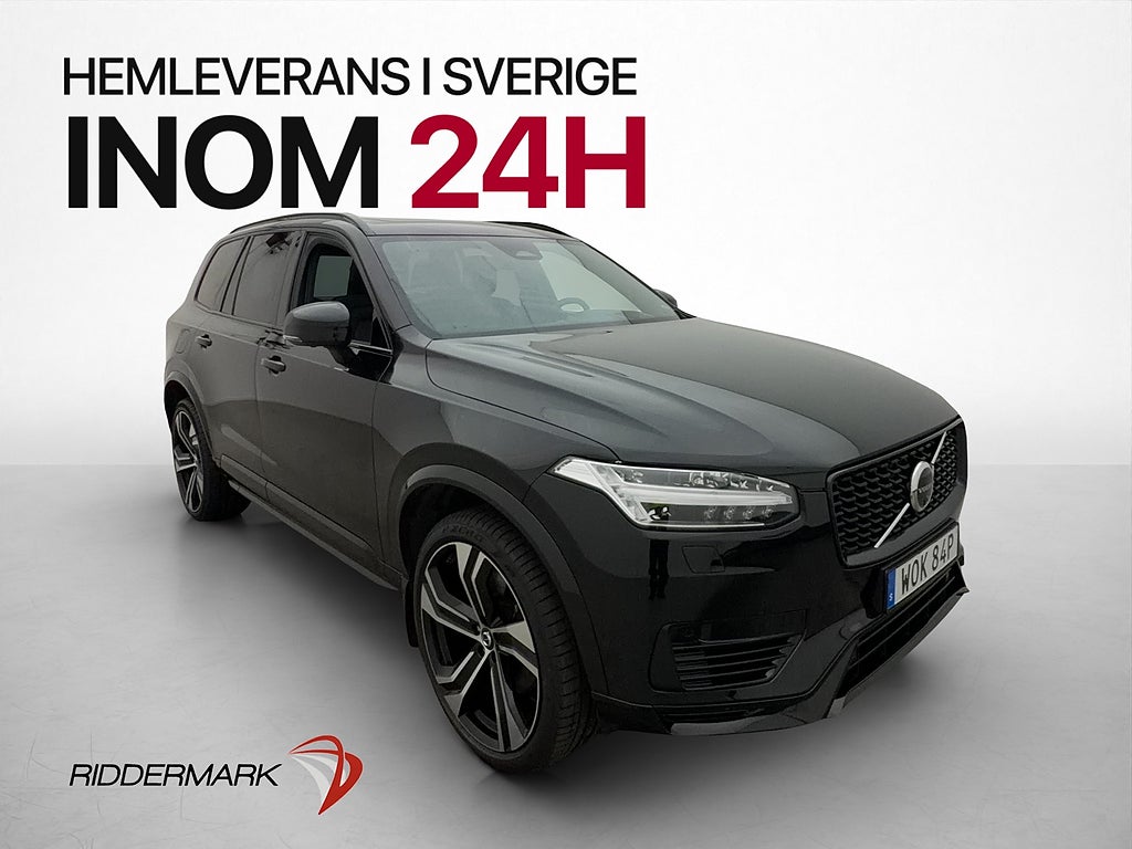 Volvo XC90 T8 AWD Ultimate Dark 7-Sits B&W 360° Pano HuD