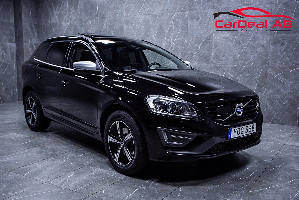 Volvo XC60 D4 AWD R-Design Classic Pano Kamera Skinn BLIS Låga mil