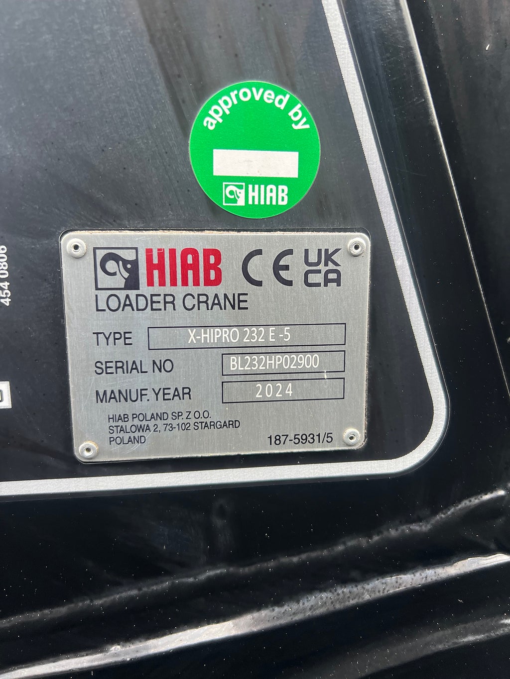 Övriga Kranflak Hiab 232-E5 kran & Schaktlucka