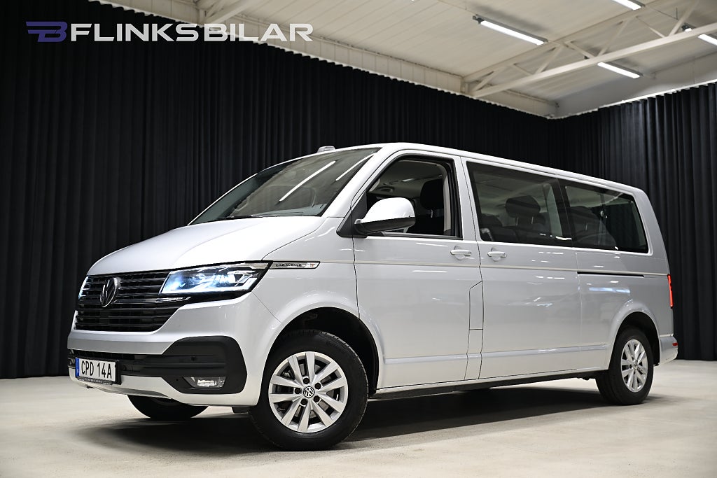 Volkswagen Caravelle DSG 150HK L2|8-Sits|Nedlackad|LED|Eldörrar|SeUtr!!