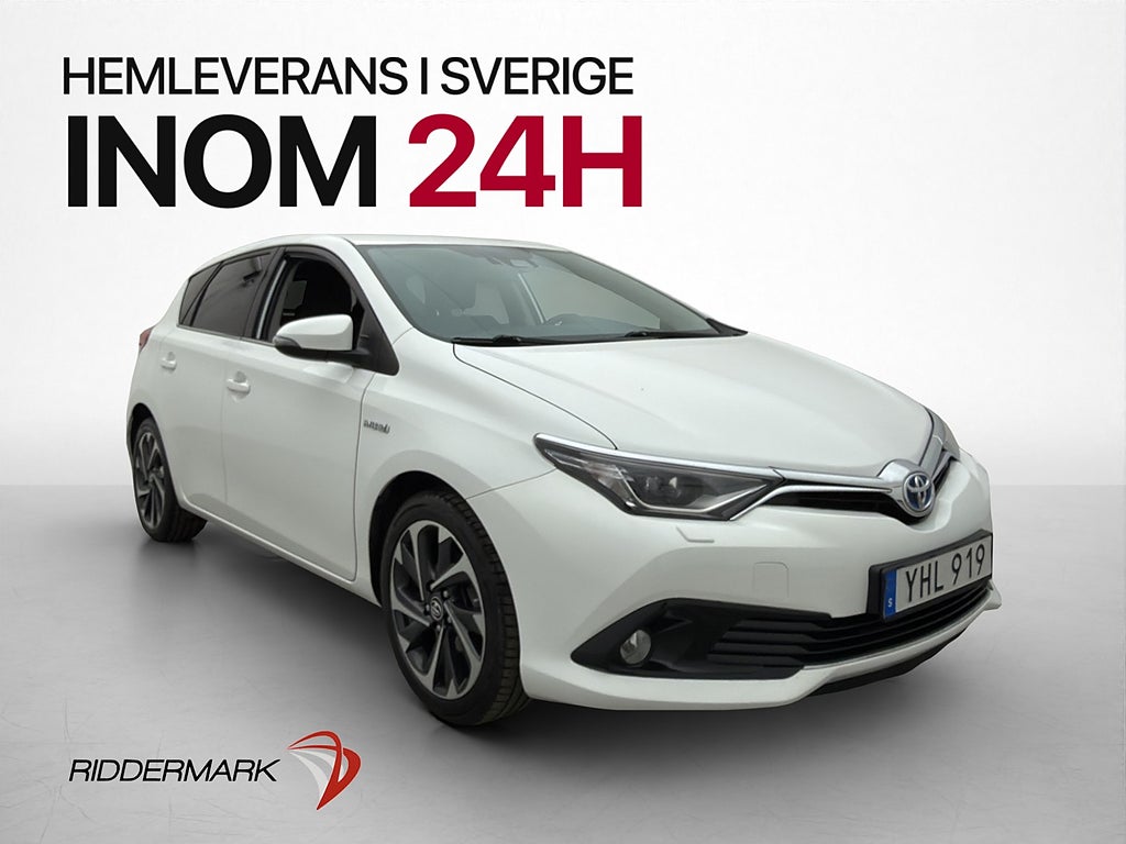 Toyota Auris Hybrid e-CVT 136hk Kamera Navigator Lane Assist