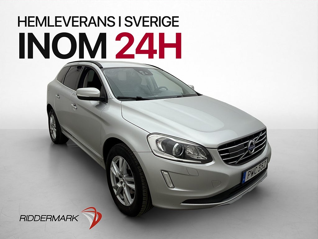 Volvo XC60 D4 AWD 190hk Värmare Dragkrok VOC Adaptiv Navi