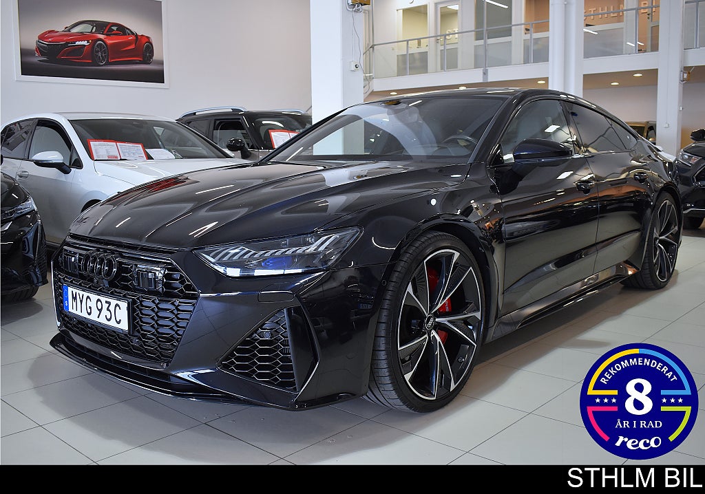 Audi RS7 Svsåld 1ägare orginal 600hk RS-avgas Värm Pano B&O 360